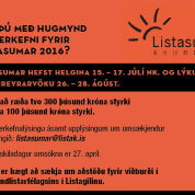 Verkefni fyrir Listasumar 2016